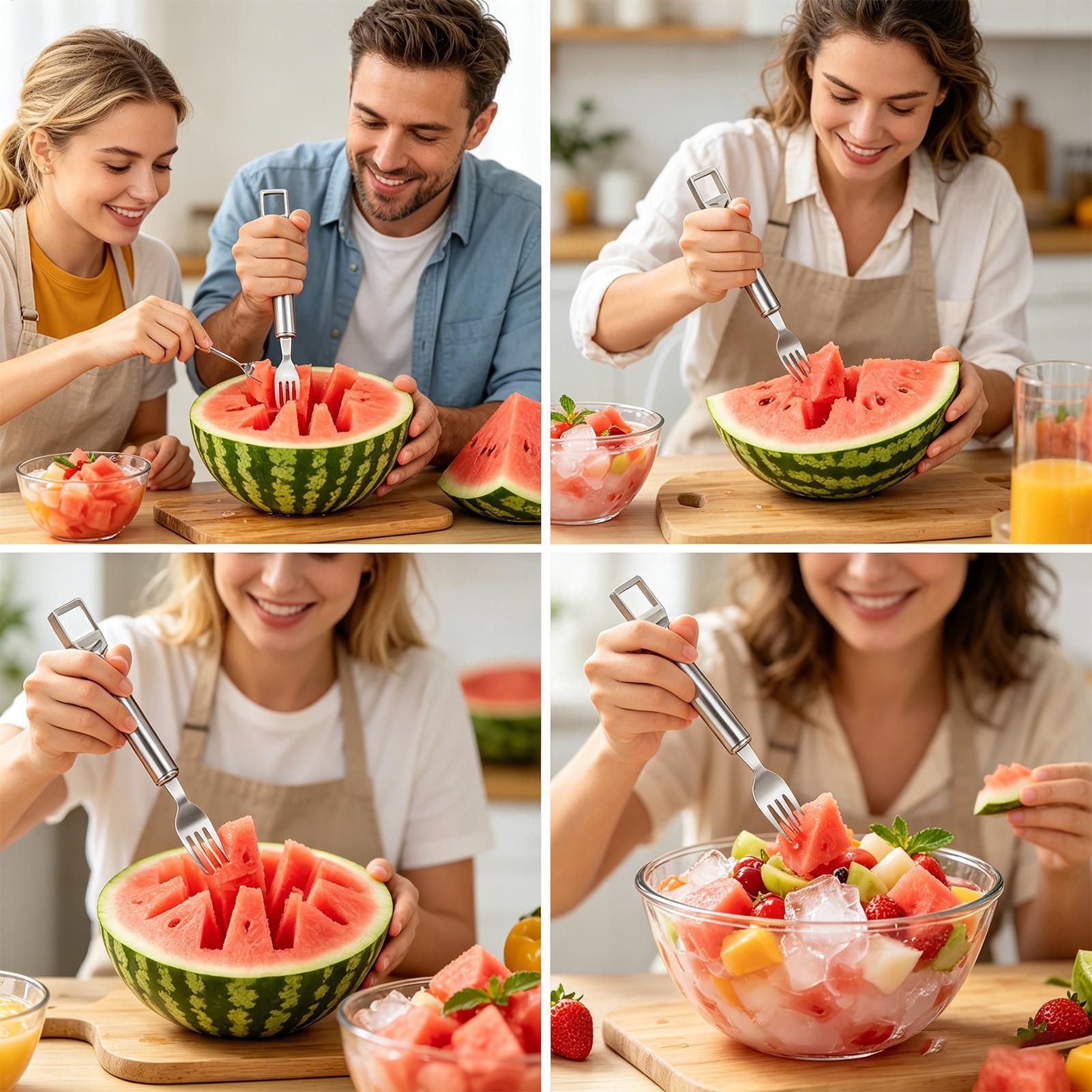 Watermelon Slicer Cutter - Watermeloen Snijder Cutter Tool Dubbelkoppige Keuken