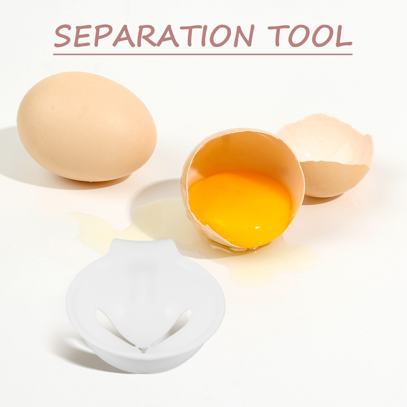 Kitchen Gadgets Save Time - Ei-eiwit-eierdooier-separator, plastic keukenhulpje, handig, tijdbesparend, ei-scheidingsgereedschap