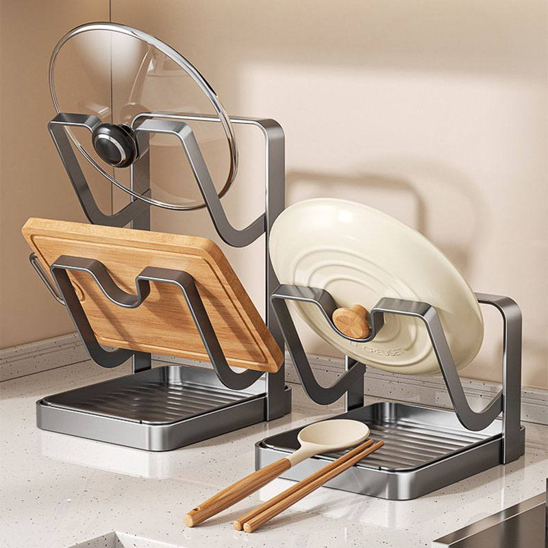Kitchen Gadgets Under 100 - Aanrechtblad Heavy Duty Carbon Steel Potdekselhouder