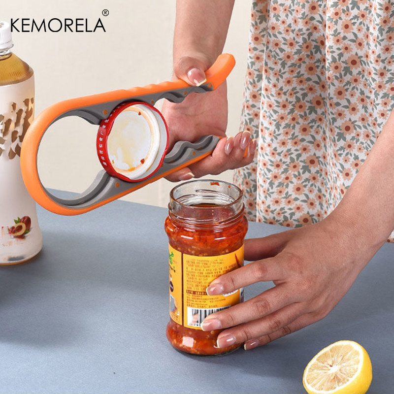 Kitchen Gadgets Jar Openers - Pottenopener Easy Grip Sleutel 4-in-1 Handig