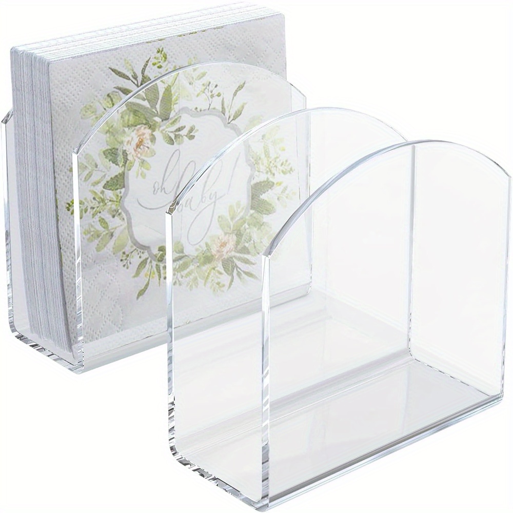 Kitchen Gadgets Best - 2 stks/pak Nieuwe Stijl Servethouder, Transparant