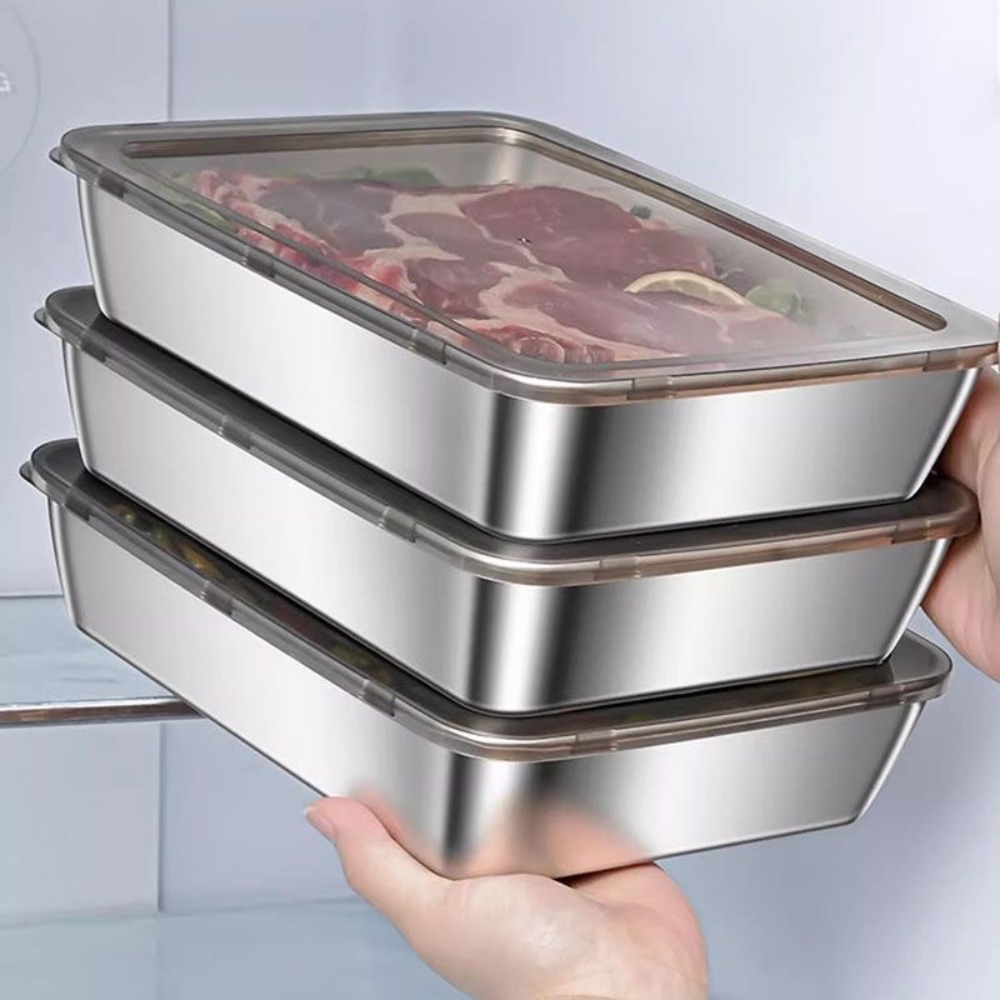 Kitchen Gadgets Organizer - Serveerschaal van roestvrij staal van voedingskwaliteit