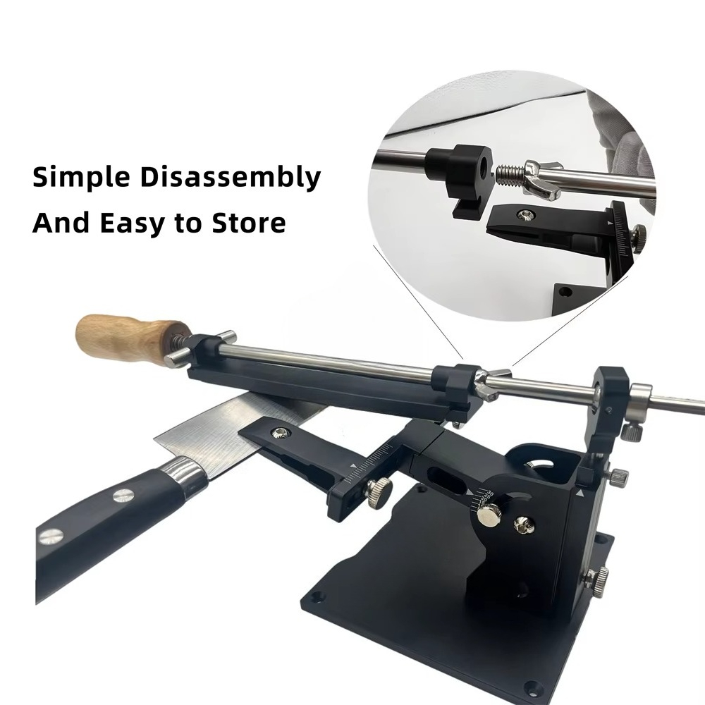 Knife Sharpener - Hoogprecisie messen-slijpsysteem 3-stenen flip-kit met verstelbare