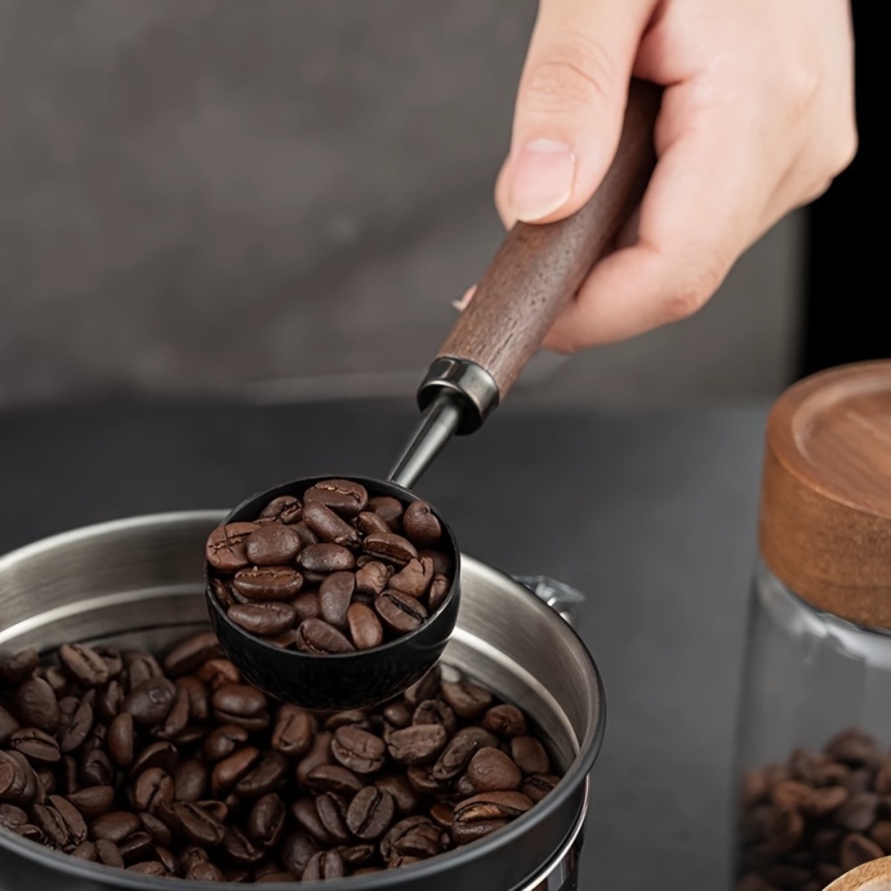 Kitchen Gadgets Under $25 - 30ml Walnoothout Koffieschep Roestvrijstalen Maatlepel met