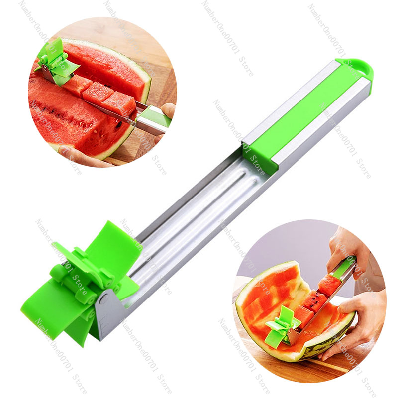 Watermelon Slicer Cutter - Watermeloen snijder windmolen design huishoudelijk roestvrij