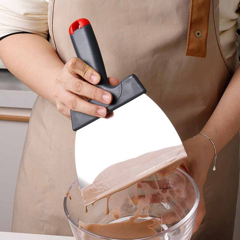 Kitchen Gadgets Under 100 - Roestvrijstalen deegschraper Coatingspatel voor chocoladeschraper Keukenaccessoires