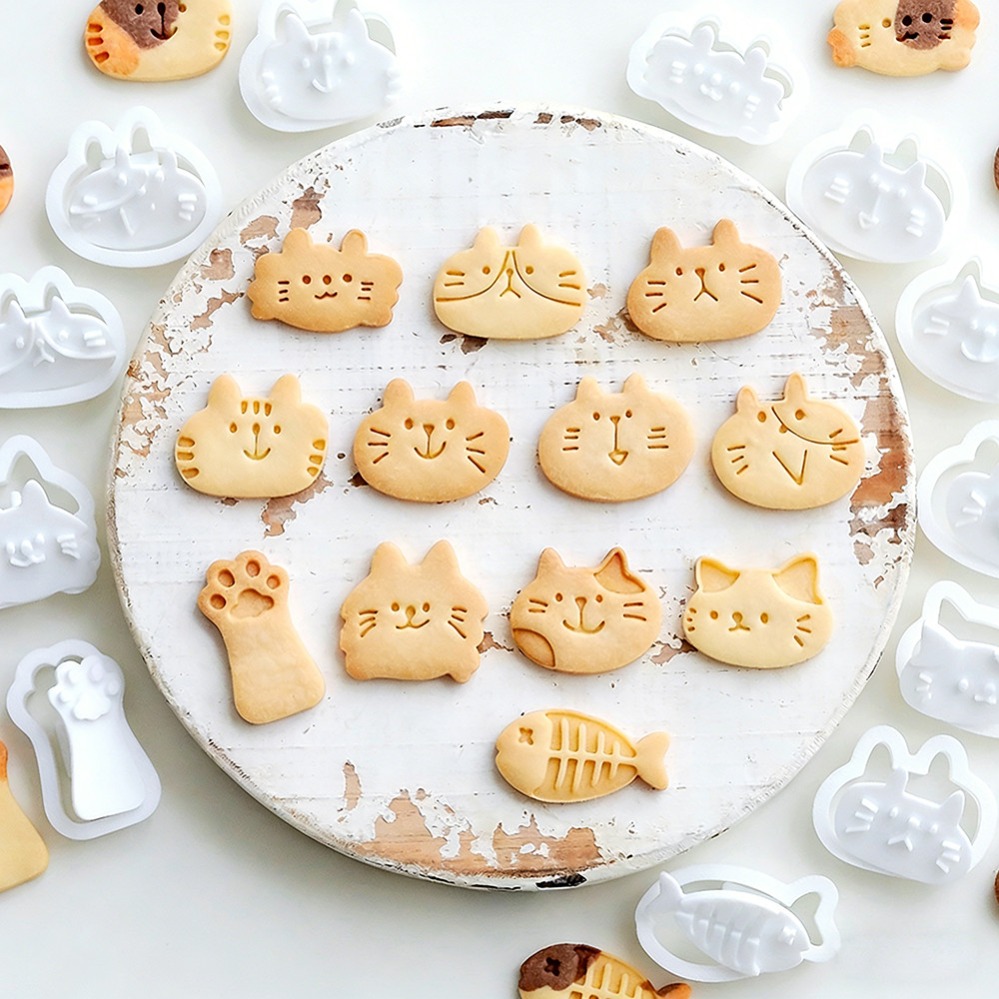 Kitchen Gadgets Best - Schattige Kitten DIY Stempel Koekjesvormpjes Bakvorm