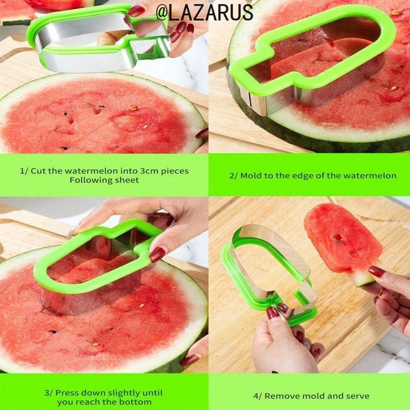Watermelon Slicer Cutter - Roestvrijstalen watermeloenblokjes-snijder – Snelle snijder met