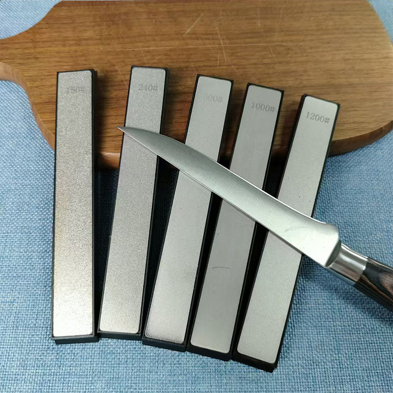 Knife Sharpener - 4-delige diamant slijpstenenset met meerdere korrelgroottes,