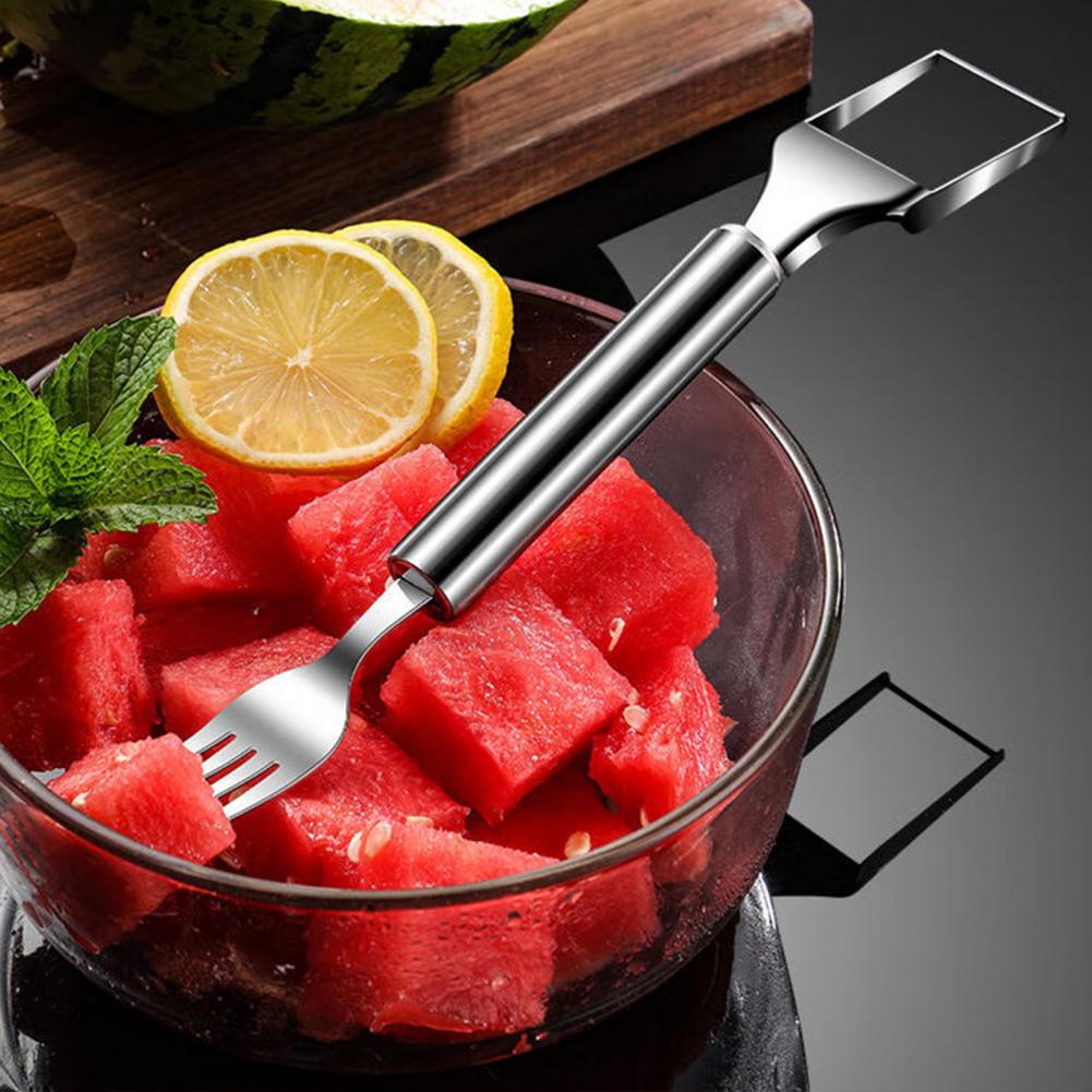 Watermelon Slicer Cutter - Roestvrijstalen watermeloenvork, watermeloen snijvork, roestvrijstalen meloensnijder,