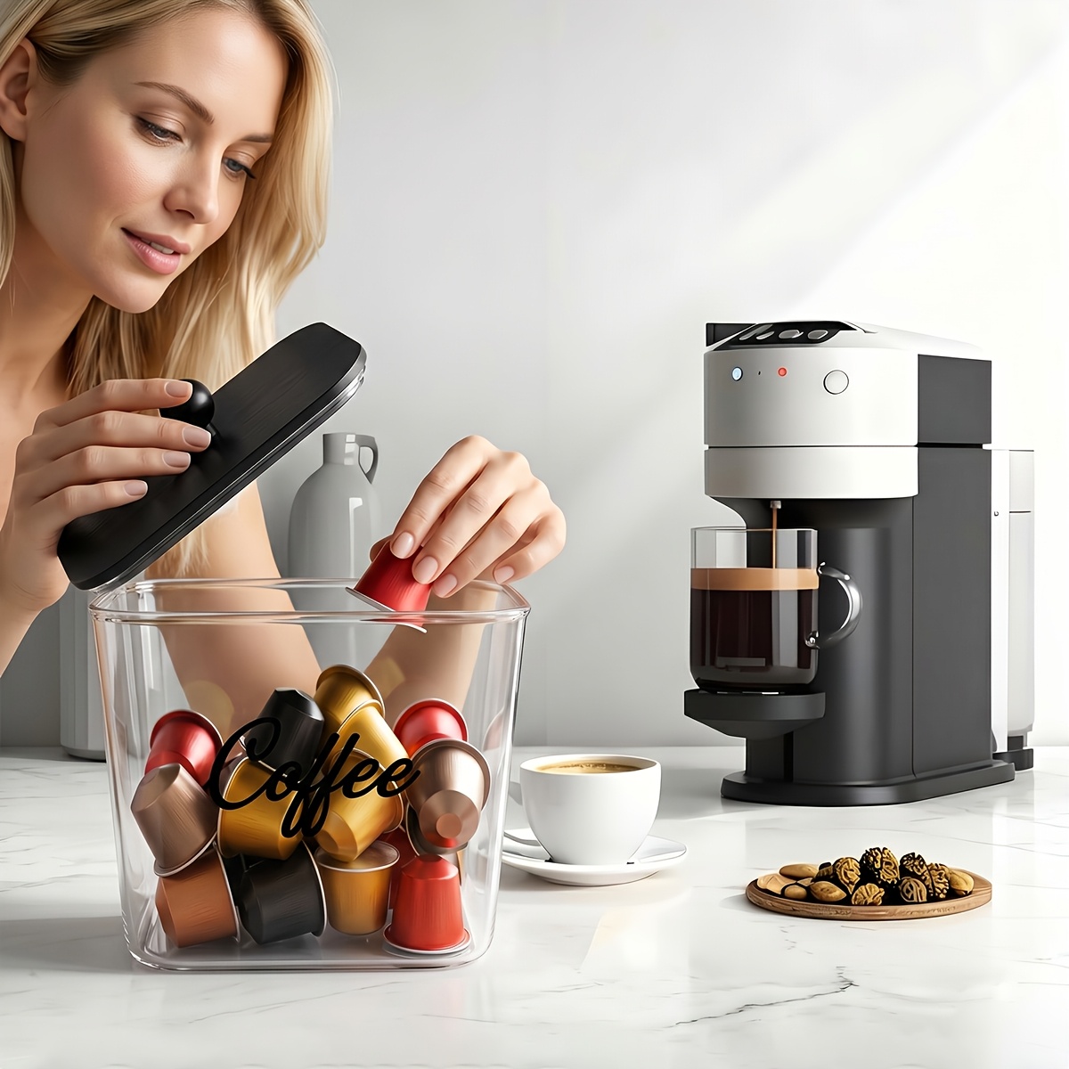 Koffiepodhouder met deksels, p - Kitchen Gadgets Organizer recensie en prijs