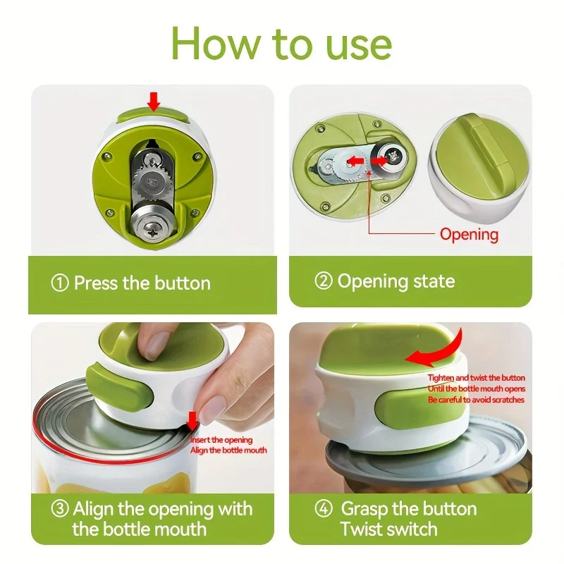 Draagbare handmatige blikopene - Kitchen Gadgets Jar Openers recensie en prijs