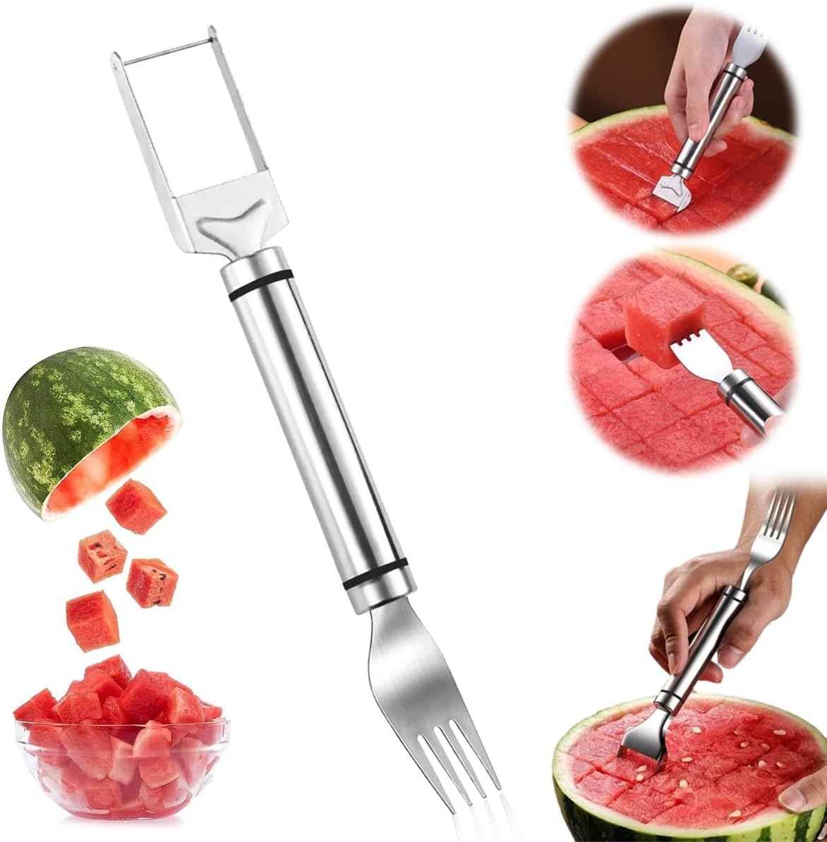 2-in-1 roestvrijstalen fruitme - Watermelon Slicer Cutter recensie en prijs