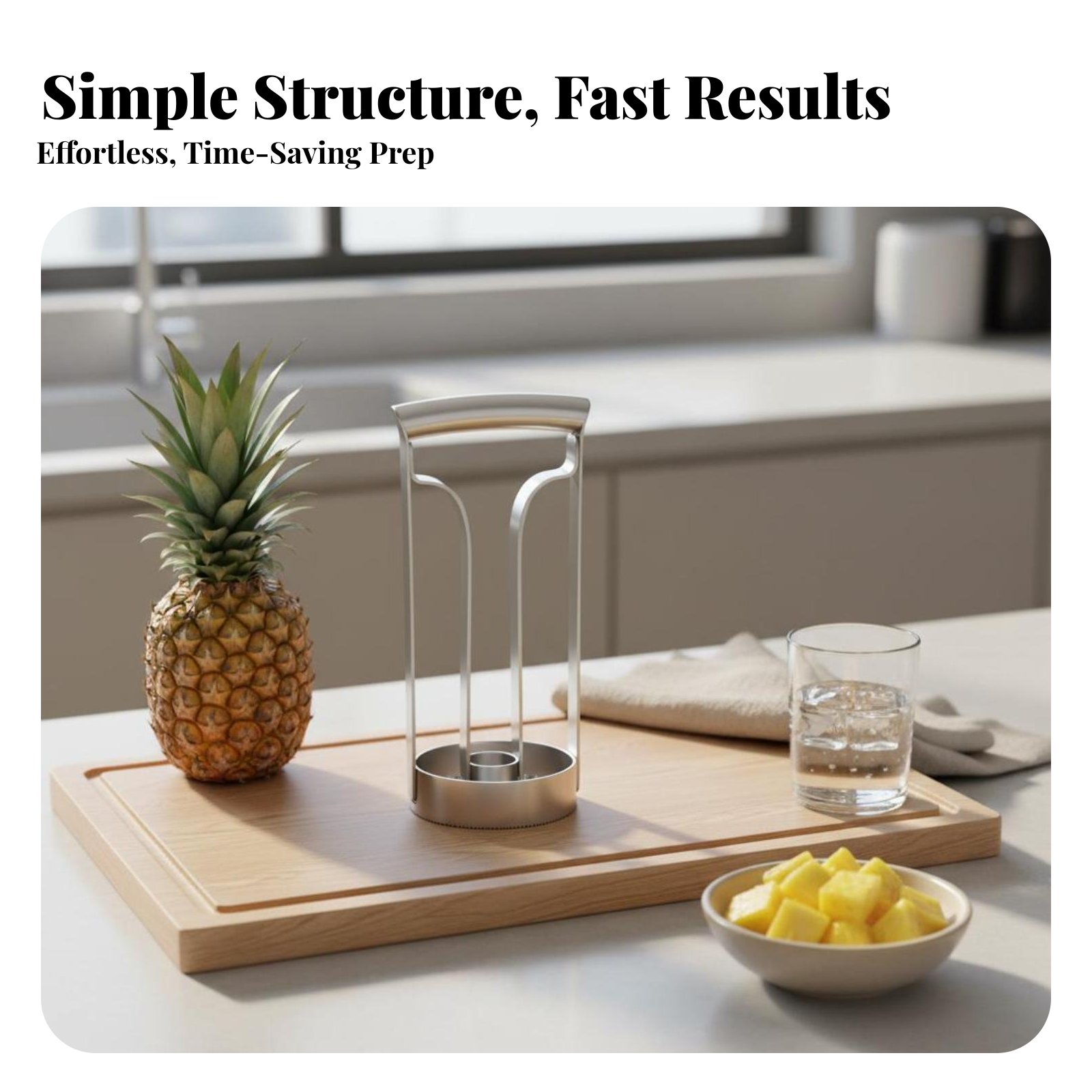 Ananassnijder van roestvrij st - Kitchen Gadgets Save Time recensie en prijs