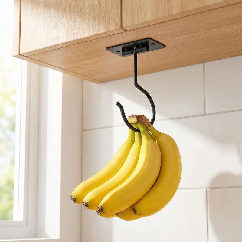 Zwart metalen zelfklevende ban - Kitchen Gadgets Organizer recensie en prijs